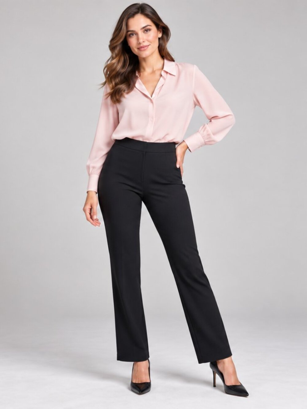 Vintage Derek Heart Black Pull-on Pants Jrs Sz L Great Condition! Like New!